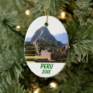 Adorno De Cerámica Machu Picchu Perú - Montaña Huayna Picchu