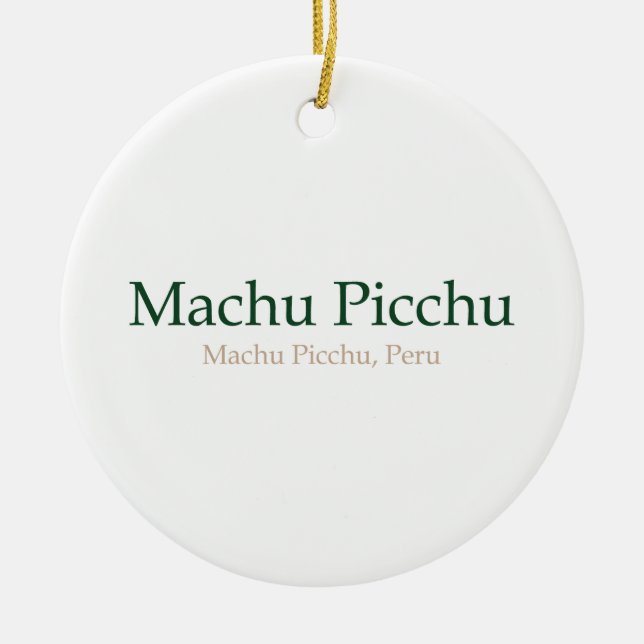 Adorno De Cerámica Machu Picchu, PeruMachu Picchu (Frente)