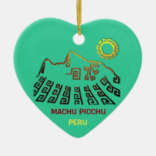 Adorno De Cerámica Machu que sorprende Picchu
