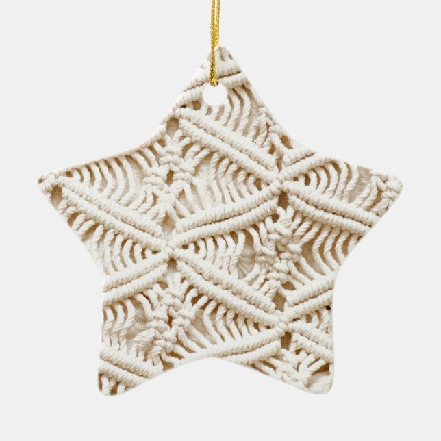 Adorno De Cerámica Macrame (Frente)