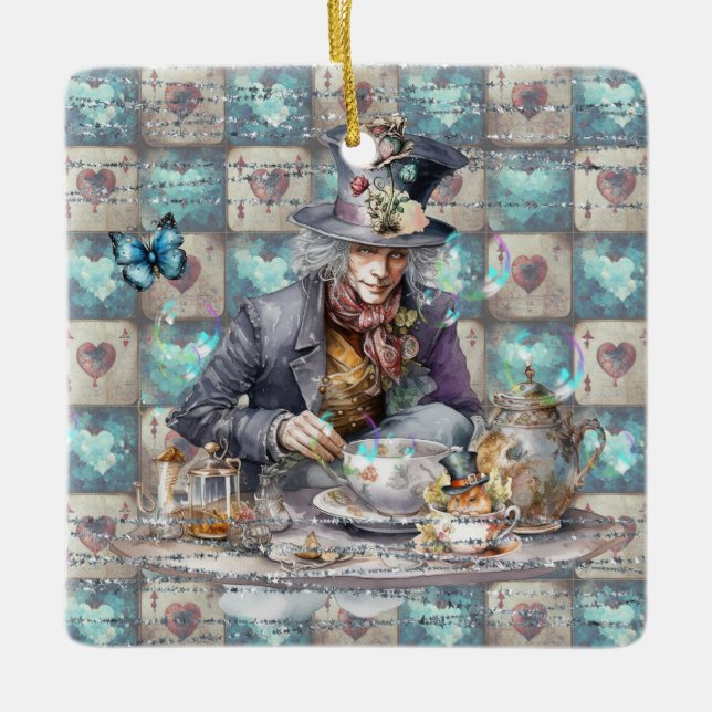 Adorno De Cerámica Mad Hatter (Anverso)
