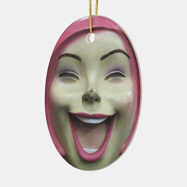 Adorno De Cerámica Mad Laughing Mannequin ~ Uncanny Valley Chica (Izquierda)