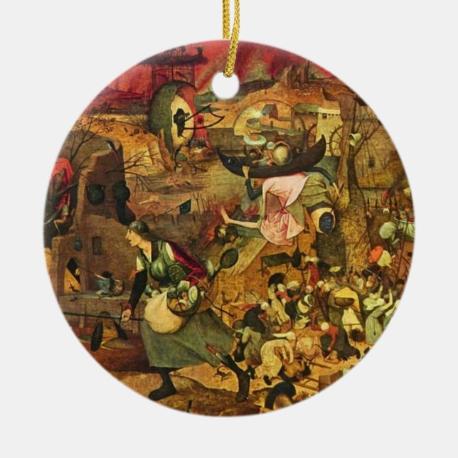 Adorno De Cerámica Mad Meg Por Hieronymus Bosch (Frente)