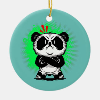 Adorno De Cerámica Mad Panda Angry Bear Guay Panda Niños Hombres Muje
