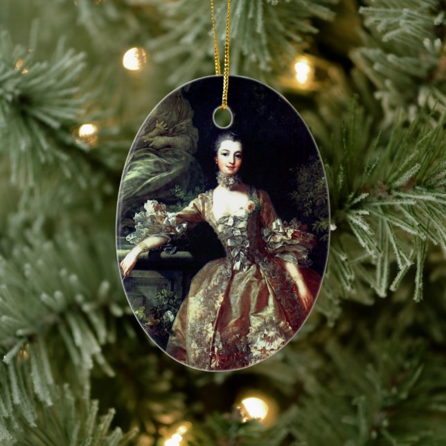 Adorno De Cerámica ♥ Madame de Pompadour –Jeanne-Antoinette Poisson ♥ (Árbol)