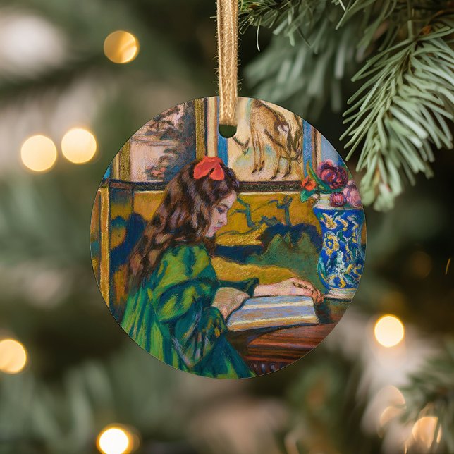 Adorno De Cerámica Madeleine Reading | Armand Guillaumin (Subido por el creador)