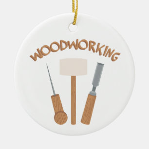 Adorno De Cerámica Madera