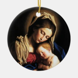 Adorno De Cerámica Madonna y niño