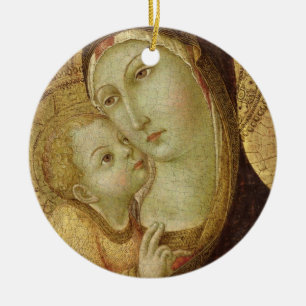 Adorno De Cerámica Madonna y niño