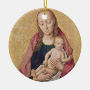 Adorno De Cerámica Madonna y niño 2