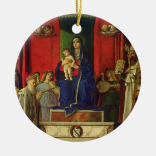 Adorno De Cerámica Madonna y niño (Altarpiece de Barbarigo) 1488