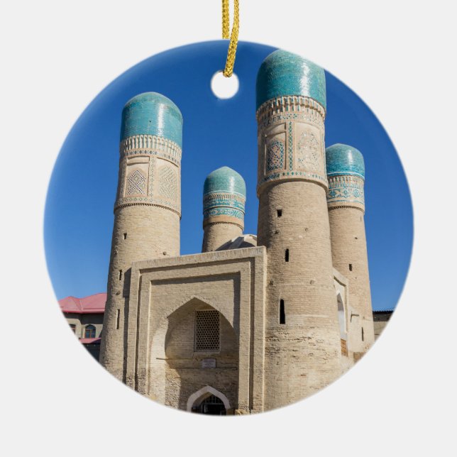 Adorno De Cerámica Madrassah Chor Menor - Bukhara, Uzbekistán (Frente)