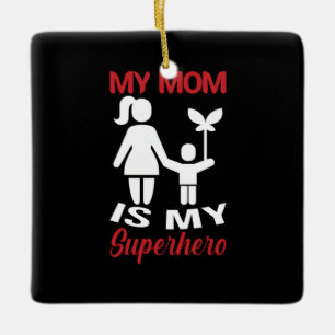 Adorno De Cerámica Madre Arte Mi Mamá Es Mi Superhéroe
