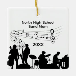 Adorno De Cerámica Madre de la banda de música de secundaria