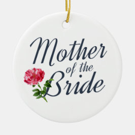 Adorno De Cerámica Madre de la caligrafía Boda de la novia | Ornament