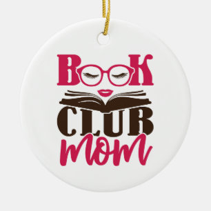 Adorno De Cerámica Madre del Club de Lectura