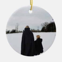 Adorno De Cerámica Madre e hija medievales