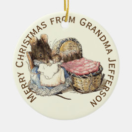 Adorno De Cerámica Madre e hijo recién nacido personalizado