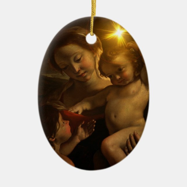 Adorno De Cerámica Madre y niño (Frente)