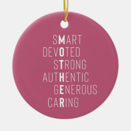 Adorno De Cerámica Madres modernas de definición de niños nombran ros