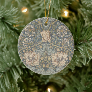 Adorno De Cerámica Madreselva de William Morris, Arte de Flores Vinta