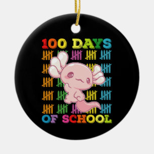 Adorno De Cerámica Maestra de ajolote de 100 días de escuela