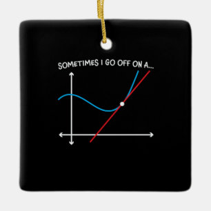 Adorno De Cerámica Maestra De Matemáticas A Veces Me Voy
