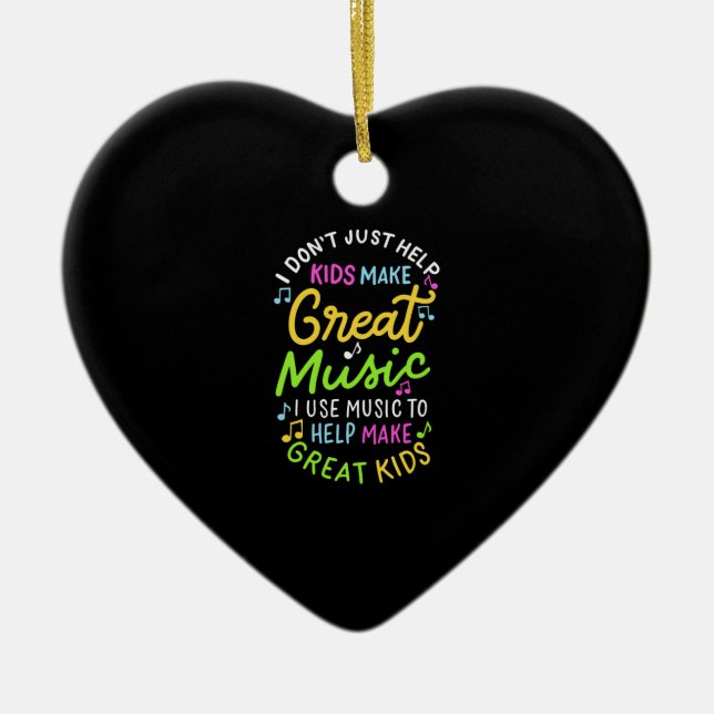 Adorno De Cerámica Maestra de Música - Ayuda a los niños a hacer rega (Frente)