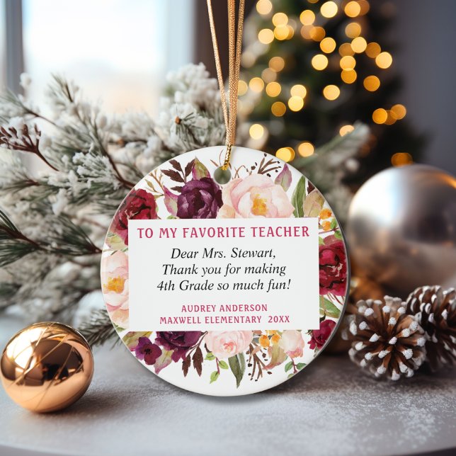 Adorno De Cerámica Maestra Favorita Moderna Para Sus Navidades (Subido por el creador)