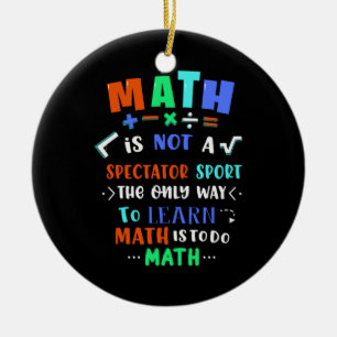 Adorno De Cerámica Maestra Gift Math No Es Espectador