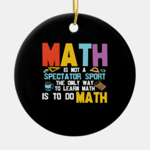 Adorno De Cerámica Maestra Matemática No Es Un Deporte Espectador