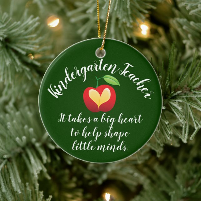 Adorno De Cerámica Maestra personalizada de Apple Shape Little Minds (Árbol)