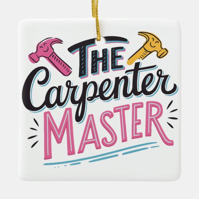 Adorno De Cerámica maestro de carpintería (Anverso)