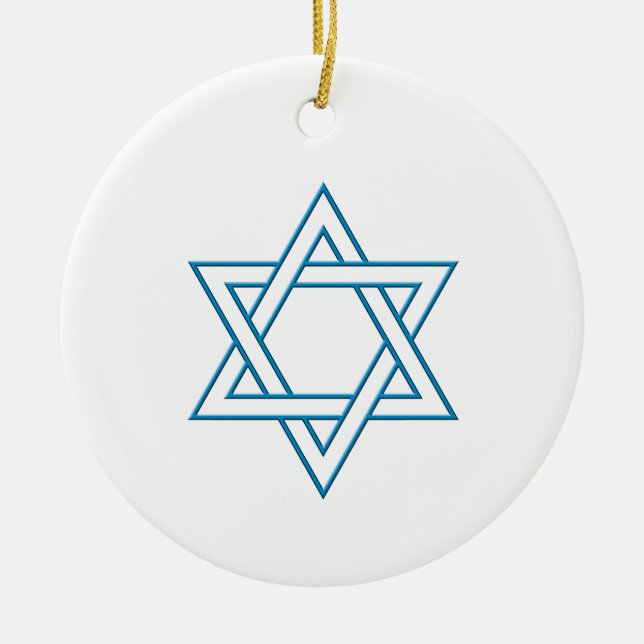 Adorno De Cerámica Magen David (Frente)
