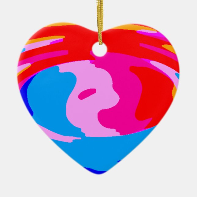 Adorno De Cerámica Magia arcoiris (Frente)