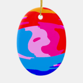 Adorno De Cerámica Magia arcoiris