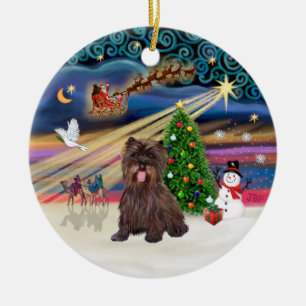 Adorno De Cerámica Magia de Navidad - Cairn Terrier atigrado #18