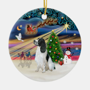 Adorno De Cerámica Magia de Navidad - English Springer 7 (BN)