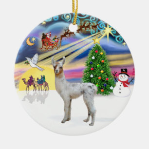 Adorno De Cerámica Magia de Navidad - Llama Bebé