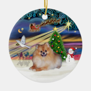 Adorno De Cerámica Magia de Navidad - Pomerania 4