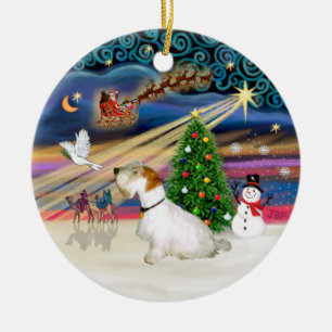 Adorno De Cerámica Magia de Navidad - Sealyham Terrier (L-sit)
