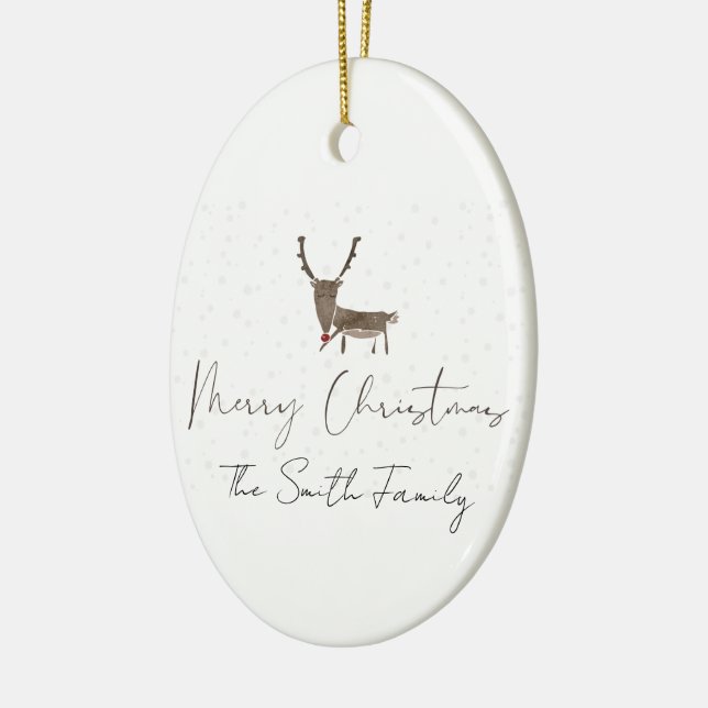 Adorno De Cerámica Magia de renos de las vacaciones (Izquierda)