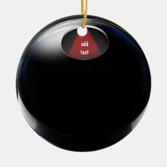 Adorno De Cerámica Magic 8 Ball (Frente)