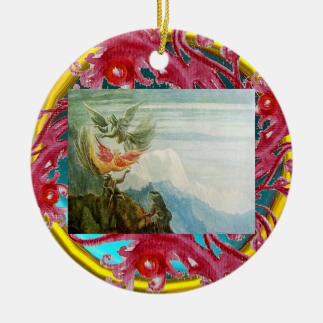 Adorno De Cerámica MAGIC BERRIES FOTOGRAFÍA PLANTILLA Ruby Rojo (Frente)