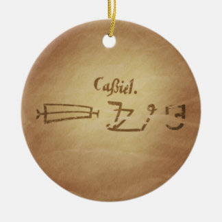 Adorno De Cerámica Magic Seal Angel Cassiel Protection Magic Charms