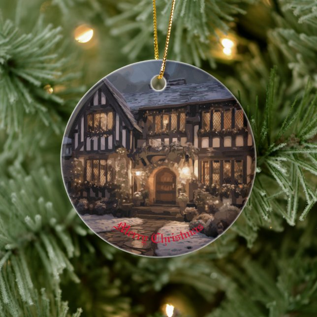 Adorno De Cerámica Mágica de Navidades Rústicos (Árbol)