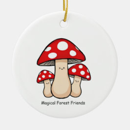 Adorno De Cerámica Magical Forest Friends – Cute Illustration