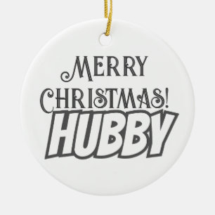 Adorno De Cerámica Magnífica tipografía elegante Feliz Navidad
