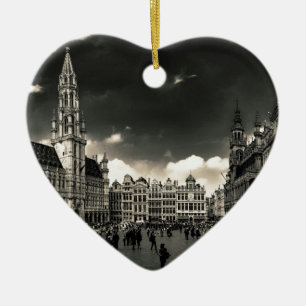 Adorno De Cerámica Magnífico-Lugar, Bruselas, Bélgica