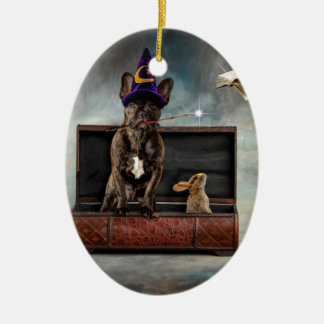 Adorno De Cerámica Mago y amigos